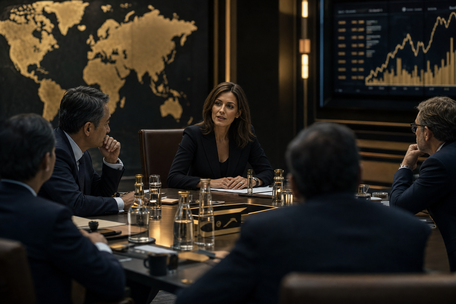 Maison meeting with international partners to plan long-horizon exit strategy